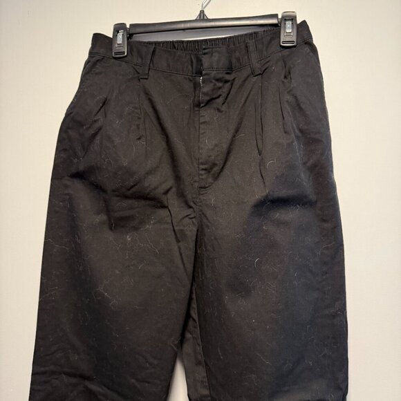 GAP 10 Tall Black Pleated Khaki Pant - Picture 3 of 5